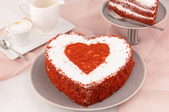 Dort Red Velvet ve tvaru SRDCE