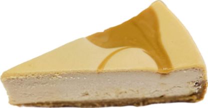 Cheesecake se slaným karamelem řez