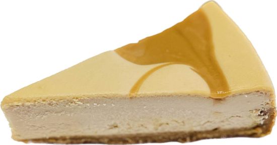 Cheesecake se slaným karamelem řez