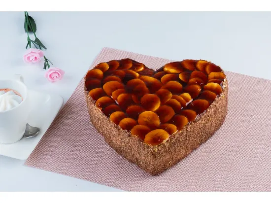 Obrázek Banánový dort ve tvaru SRDCE